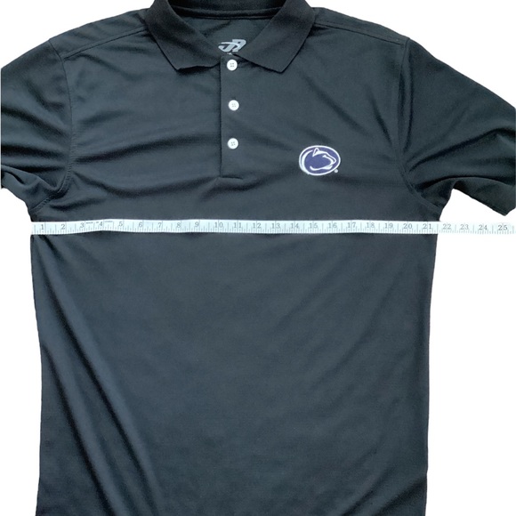Penn State J. America Athletic Golf Polo Shirt | Mens M | black short sleeve PSU - Picture 7 of 7